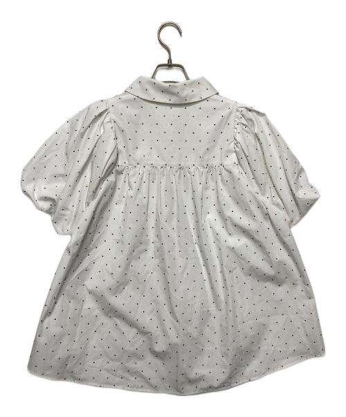 maison de dolce（メゾンドドルチェ）maison de dolce (メゾンドドルチェ) バルーンフレアブラウス ホワイト サイズ:Fの古着・服飾アイテム