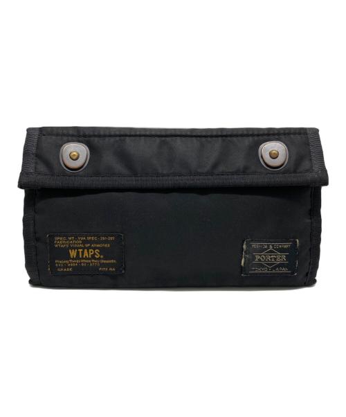 PORTER（ポーター）PORTER (ポーター) WTAPS (ダブルタップス) ロングウォレット ブラックの古着・服飾アイテム