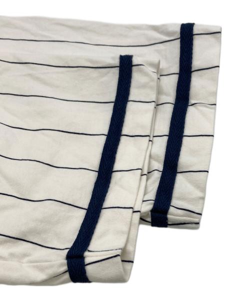 Majestic（マジェスティック）Majestic (マジェスティック) ベースボールシャツ ホワイト サイズ:Lの古着・服飾アイテム