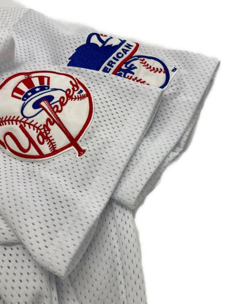 Majestic（マジェスティック）Majestic (マジェスティック) ベースボールシャツ ホワイト サイズ:Lの古着・服飾アイテム