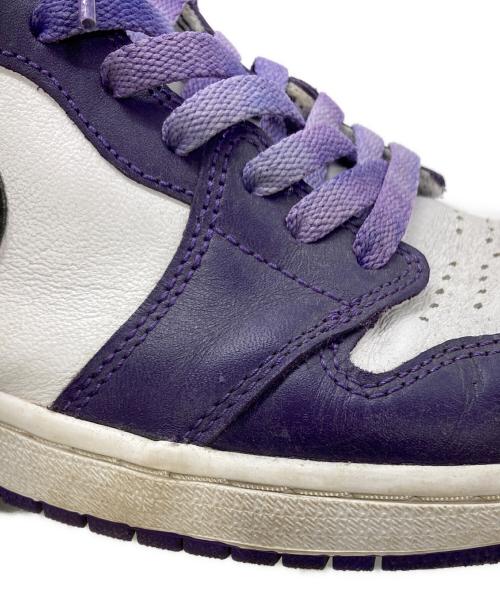 NIKE（ナイキ）NIKE (ナイキ) Air Jordan 1 Retro High OG ホワイト×パープル サイズ:27.5cmの古着・服飾アイテム