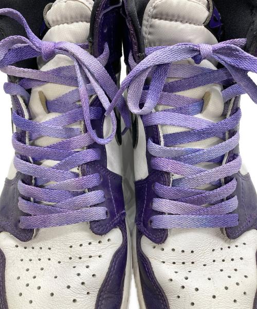 NIKE（ナイキ）NIKE (ナイキ) Air Jordan 1 Retro High OG ホワイト×パープル サイズ:27.5cmの古着・服飾アイテム