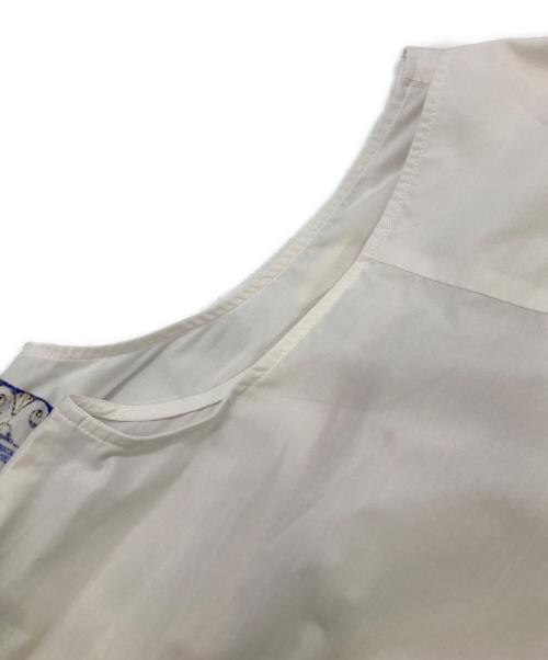 Desigual（デシグアル）Desigual (デシグアル) ポストカードシャツワンピース ホワイト サイズ:M 未使用品の古着・服飾アイテム