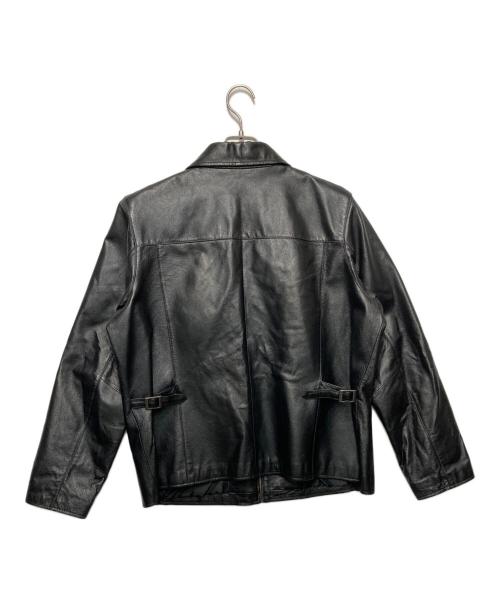 Eddie Bauer（エディーバウアー）Eddie Bauer (エディーバウアー) レザースイングトップ ブラック サイズ:XLの古着・服飾アイテム