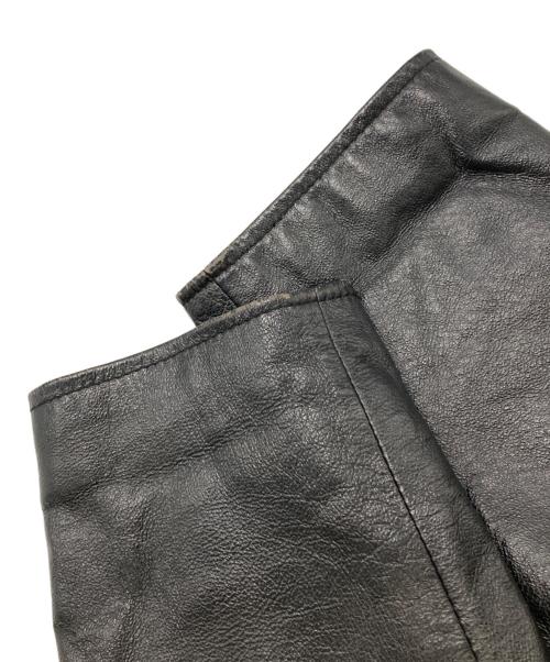 Eddie Bauer（エディーバウアー）Eddie Bauer (エディーバウアー) レザースイングトップ ブラック サイズ:XLの古着・服飾アイテム