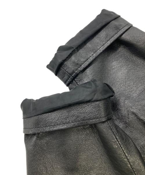 Eddie Bauer（エディーバウアー）Eddie Bauer (エディーバウアー) レザースイングトップ ブラック サイズ:XLの古着・服飾アイテム