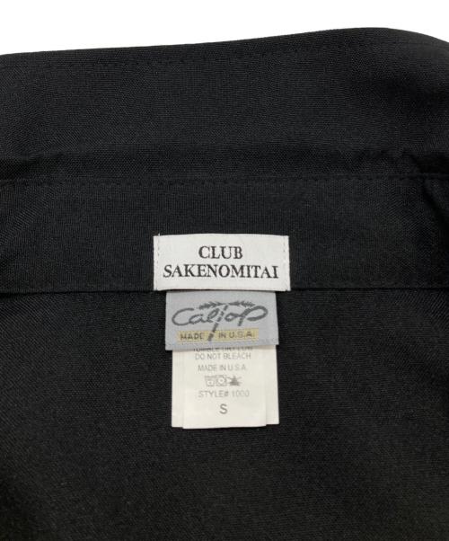 CalTop（キャルトップ）CalTop (キャルトップ) 開襟オーバーサイズシャツ ブラック サイズ:Sの古着・服飾アイテム