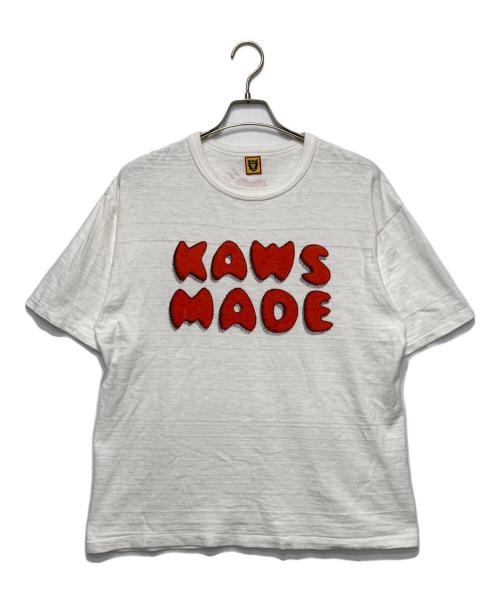 HUMAN MADE（ヒューマンメイド）HUMAN MADE (ヒューマンメイド) KAWS (カウズ) プリントTシャツ ホワイト サイズ:XLの古着・服飾アイテム