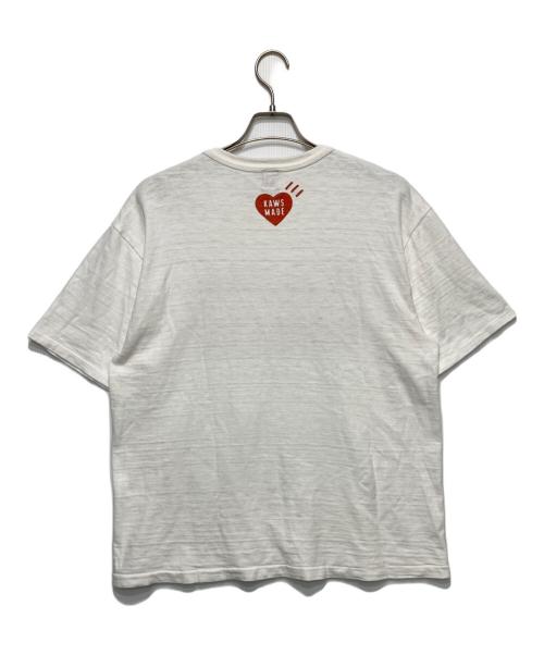 HUMAN MADE（ヒューマンメイド）HUMAN MADE (ヒューマンメイド) KAWS (カウズ) プリントTシャツ ホワイト サイズ:XLの古着・服飾アイテム
