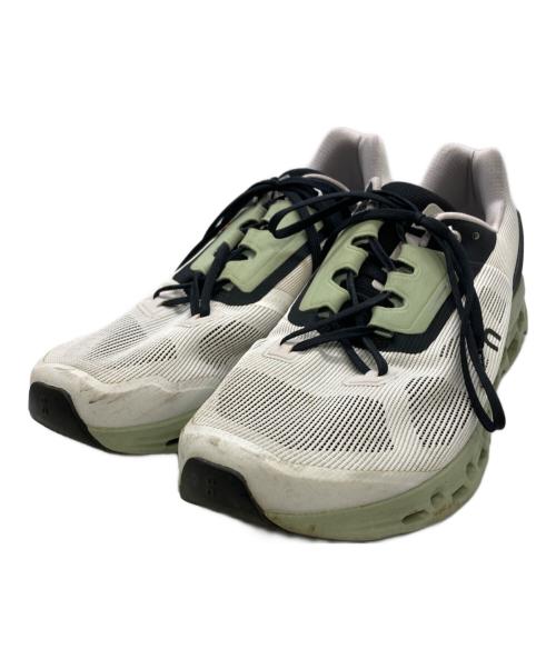 on（オン）on (オン) Cloudstratus ホワイト×グリーン サイズ:29.5㎝の古着・服飾アイテム