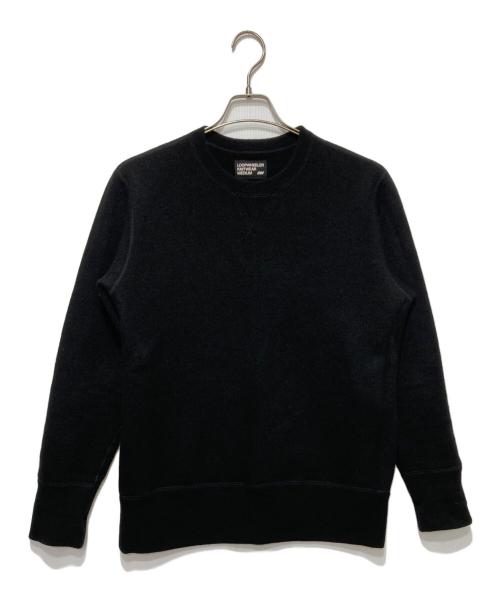 LOOPWHEELER（ループウィラー）LOOPWHEELER (ループウィラー) カシミヤ吊り裏毛ニット ブラック サイズ:Ｍの古着・服飾アイテム