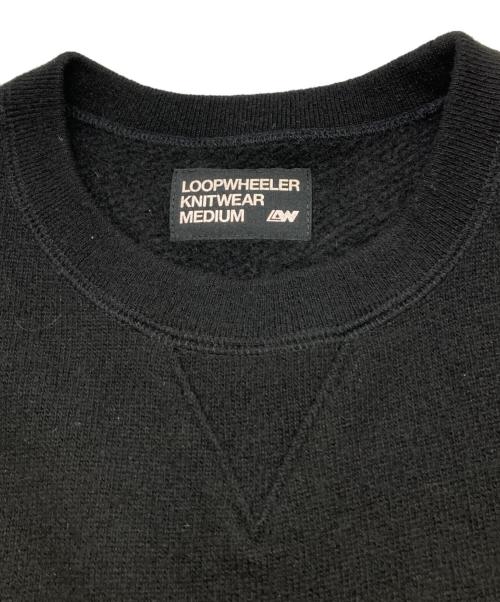 LOOPWHEELER（ループウィラー）LOOPWHEELER (ループウィラー) カシミヤ吊り裏毛ニット ブラック サイズ:Ｍの古着・服飾アイテム