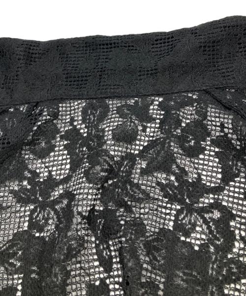 SALON adam et rope'（サロンアダムエロペ）SALON adam et rope' (サロンアダムエロペ) オーガニックコットンレースジャケット/シャツ ブラック サイズ:Fの古着・服飾アイテム