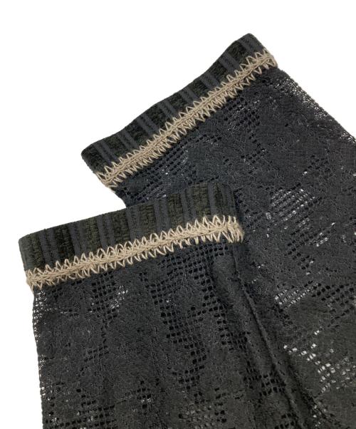 SALON adam et rope'（サロンアダムエロペ）SALON adam et rope' (サロンアダムエロペ) オーガニックコットンレースジャケット/シャツ ブラック サイズ:Fの古着・服飾アイテム