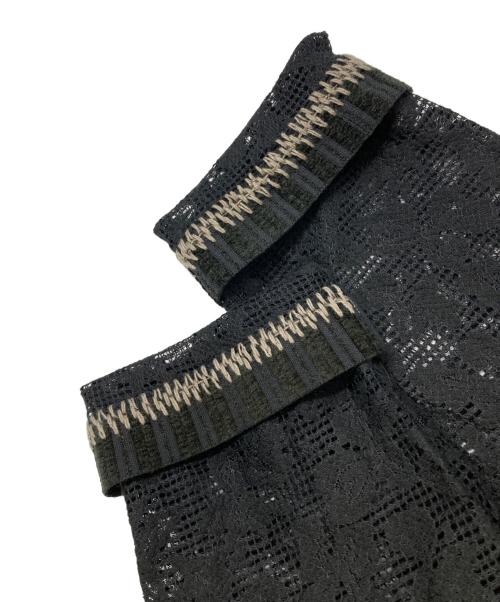 SALON adam et rope'（サロンアダムエロペ）SALON adam et rope' (サロンアダムエロペ) オーガニックコットンレースジャケット/シャツ ブラック サイズ:Fの古着・服飾アイテム