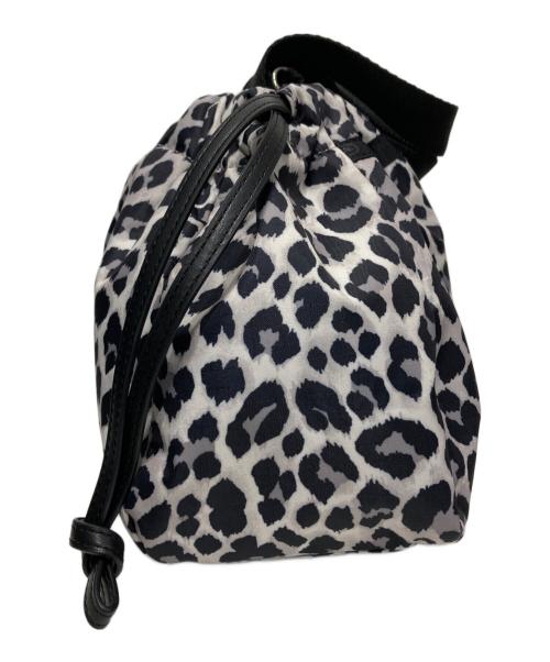 LeSportsac（レスポートサック）LeSportsac (レスポートサック) E/W CITY DRAWSTRING BAG ホワイト×ブラックの古着・服飾アイテム