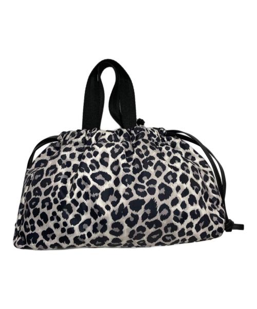 LeSportsac（レスポートサック）LeSportsac (レスポートサック) E/W CITY DRAWSTRING BAG ホワイト×ブラックの古着・服飾アイテム