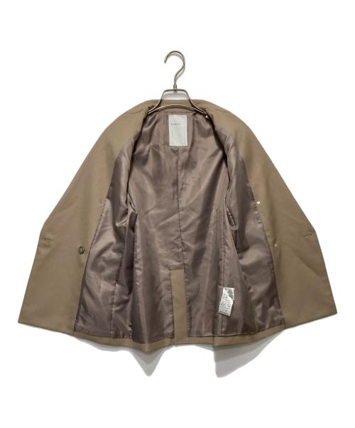 Noble（ノーブル）Noble (ノーブル) ウールミルドピークドラペルジャケット ベージュ サイズ:34の古着・服飾アイテム