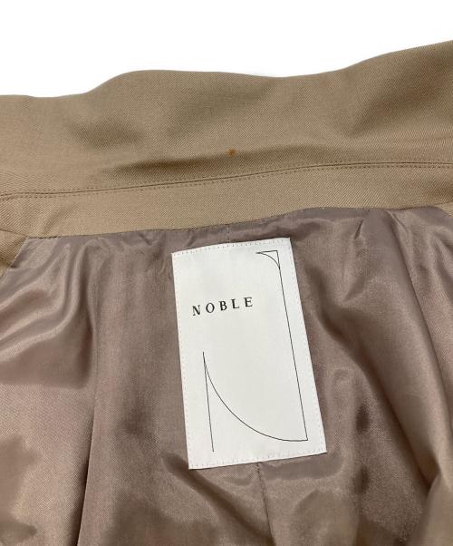 Noble（ノーブル）Noble (ノーブル) ウールミルドピークドラペルジャケット ベージュ サイズ:34の古着・服飾アイテム
