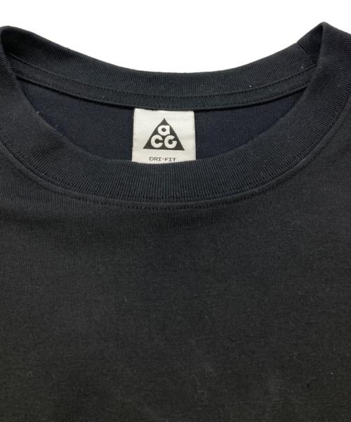 NIKE ACG（ナイキエーシージー）NIKE ACG (ナイキエージーシー) ワンポイントロゴTシャツ ブラック サイズ:XLの古着・服飾アイテム