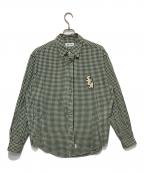 WIND AND SEAウィンダンシー）の古着「ギンガムチェックシャツ」｜グリーン