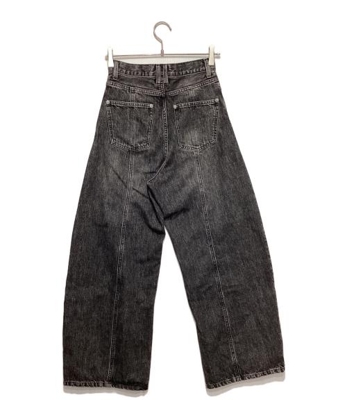 allureville（アルアバイル）allureville (アルアバイル) ラインデニムパンツ ブラック サイズ:1の古着・服飾アイテム