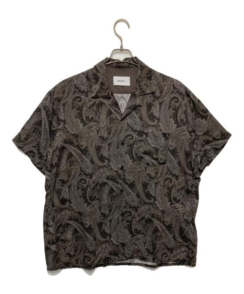 WEWILL（ウィーウィル）WEWILL (ウィーウィル) PAISLEY OPEN COLLAR DT SHIRT グレー サイズ:1の古着・服飾アイテム