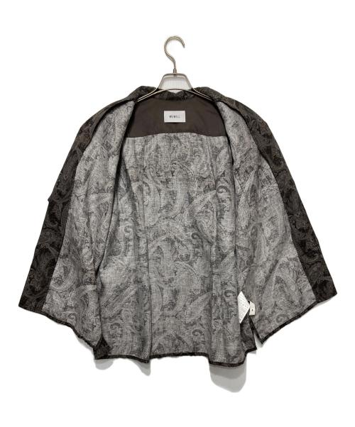 WEWILL（ウィーウィル）WEWILL (ウィーウィル) PAISLEY OPEN COLLAR DT SHIRT グレー サイズ:1の古着・服飾アイテム