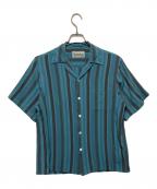 WACKO MARIAワコマリア）の古着「STRIPED OPEN COLLAR SHIRT」｜スカイブルー