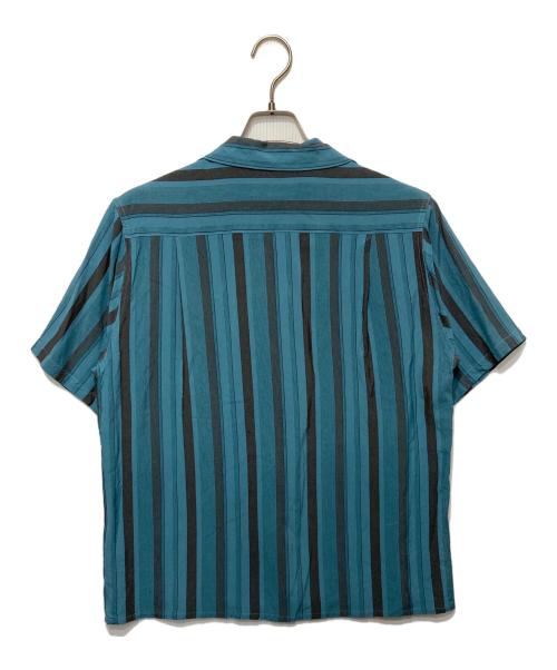WACKO MARIA（ワコマリア）WACKO MARIA (ワコマリア) STRIPED OPEN COLLAR SHIRT スカイブルー サイズ:Sの古着・服飾アイテム