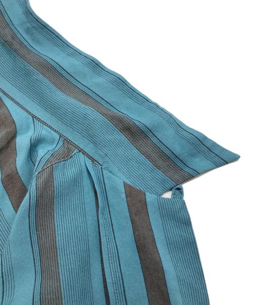 WACKO MARIA（ワコマリア）WACKO MARIA (ワコマリア) STRIPED OPEN COLLAR SHIRT スカイブルー サイズ:Sの古着・服飾アイテム