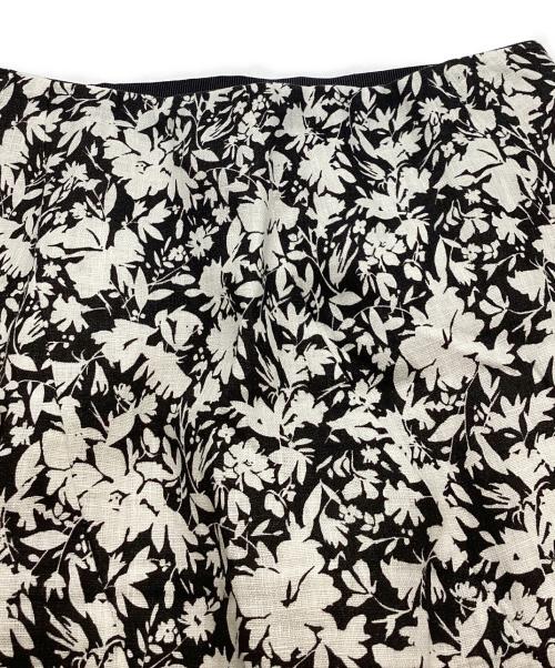 Mila Owen（ミラオーウェン）Mila Owen (ミラオーウェン) リネンスカート ホワイト×ブラック サイズ:1の古着・服飾アイテム