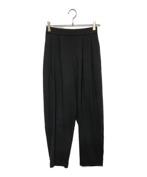 NOLLEY'S（ノーリーズ）NOLLEY'S (ノーリース) エアリージョーゼットイージーバレルパンツ ブラック サイズ:38の古着・服飾アイテム