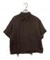 Acuta（アクータ）の古着「シアーリネンハーフスリーブシャツ」｜ブラウン