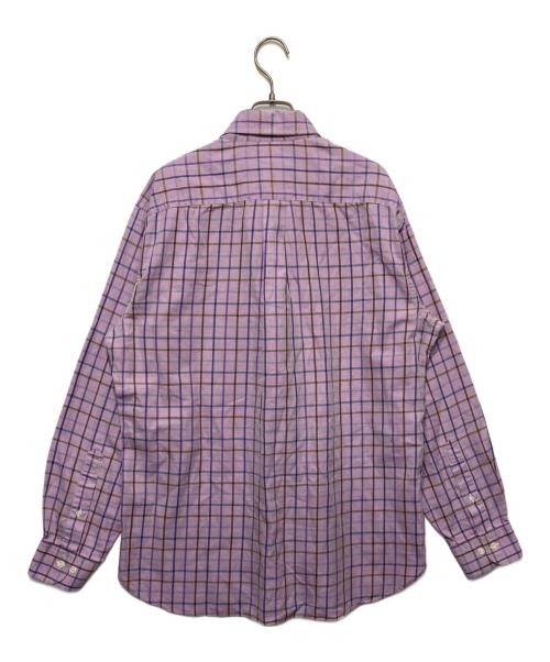 BROOKS BROTHERS（ブルックスブラザーズ）BROOKS BROTHERS (ブルックスブラザーズ) ボタンダウンチェックシャツ パープル サイズ:Lの古着・服飾アイテム