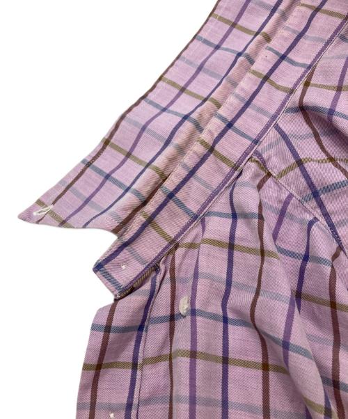 BROOKS BROTHERS（ブルックスブラザーズ）BROOKS BROTHERS (ブルックスブラザーズ) ボタンダウンチェックシャツ パープル サイズ:Lの古着・服飾アイテム