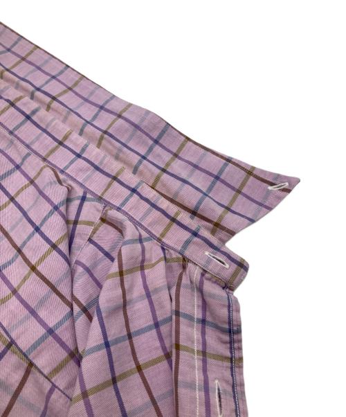 BROOKS BROTHERS（ブルックスブラザーズ）BROOKS BROTHERS (ブルックスブラザーズ) ボタンダウンチェックシャツ パープル サイズ:Lの古着・服飾アイテム