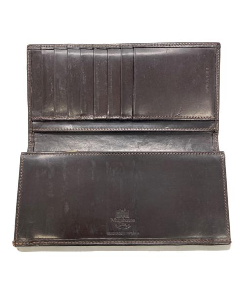 Whitehouse Cox（ホワイトハウスコックス）Whitehouse Cox (ホワイトハウスコックス) レザーロングウォレット ブラウンの古着・服飾アイテム