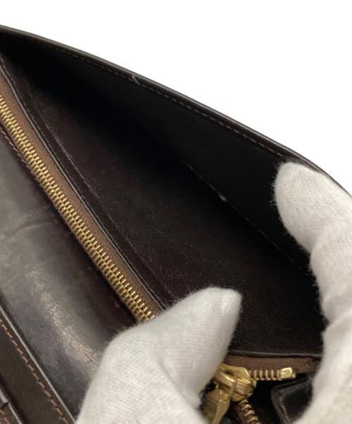 Whitehouse Cox（ホワイトハウスコックス）Whitehouse Cox (ホワイトハウスコックス) レザーロングウォレット ブラウンの古着・服飾アイテム