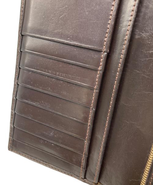 Whitehouse Cox（ホワイトハウスコックス）Whitehouse Cox (ホワイトハウスコックス) レザーロングウォレット ブラウンの古着・服飾アイテム