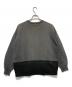 REMI RELIEF (レミレリーフ) オーバーダイ切替スウェット グレー サイズ:Ｍ：7000円