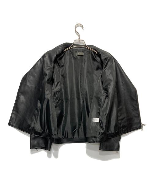 CLEL（クレイル）CLEL (クレイル) エコレザーライダースジャケット ブラック サイズ:Ｍの古着・服飾アイテム