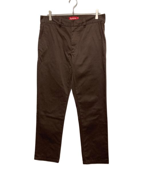 SUPREME（シュプリーム）SUPREME (シュプリーム) ワークパンツ ブラウン サイズ:32の古着・服飾アイテム