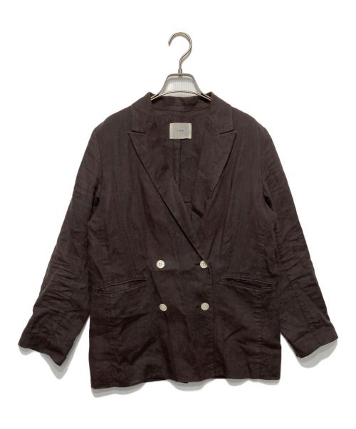 IENA（イエナ）IENA (イエナ) リネンダブル4Bジャケット ブラウン サイズ:38の古着・服飾アイテム
