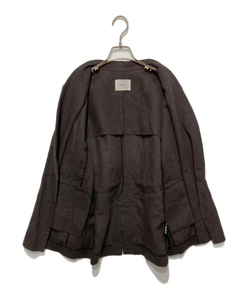 IENA（イエナ）IENA (イエナ) リネンダブル4Bジャケット ブラウン サイズ:38の古着・服飾アイテム