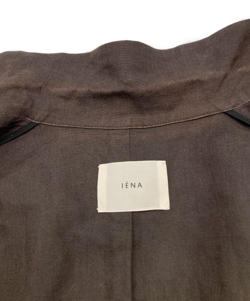 IENA（イエナ）IENA (イエナ) リネンダブル4Bジャケット ブラウン サイズ:38の古着・服飾アイテム