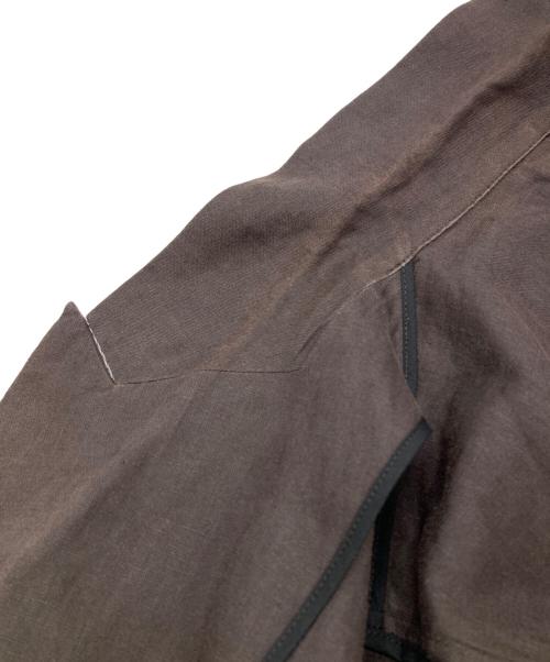 IENA（イエナ）IENA (イエナ) リネンダブル4Bジャケット ブラウン サイズ:38の古着・服飾アイテム