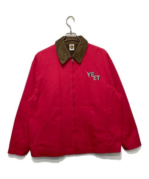 bark at the moon（バークアットザムーン）bark at the moon (バークアットザムーン) ワークジャケット レッド サイズ:L 未使用品の古着・服飾アイテム