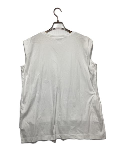 LE PHIL（ル フィル）LE PHIL (ル フィル) シルキースムースノースリーブT ホワイト サイズ:Fの古着・服飾アイテム