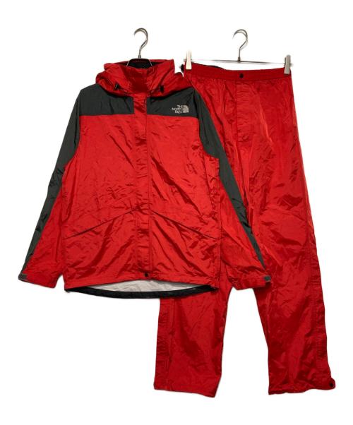 THE NORTH FACE（ザ ノース フェイス）THE NORTH FACE (ザ ノース フェイス) レインウェアセットアップ レッド サイズ:Lの古着・服飾アイテム